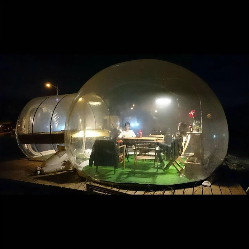 PC Dome Starry Sky Room Bubble House Tent 3m 5m 8m Transparent Geodesic Dome for Camping and Resort Hotel Sale