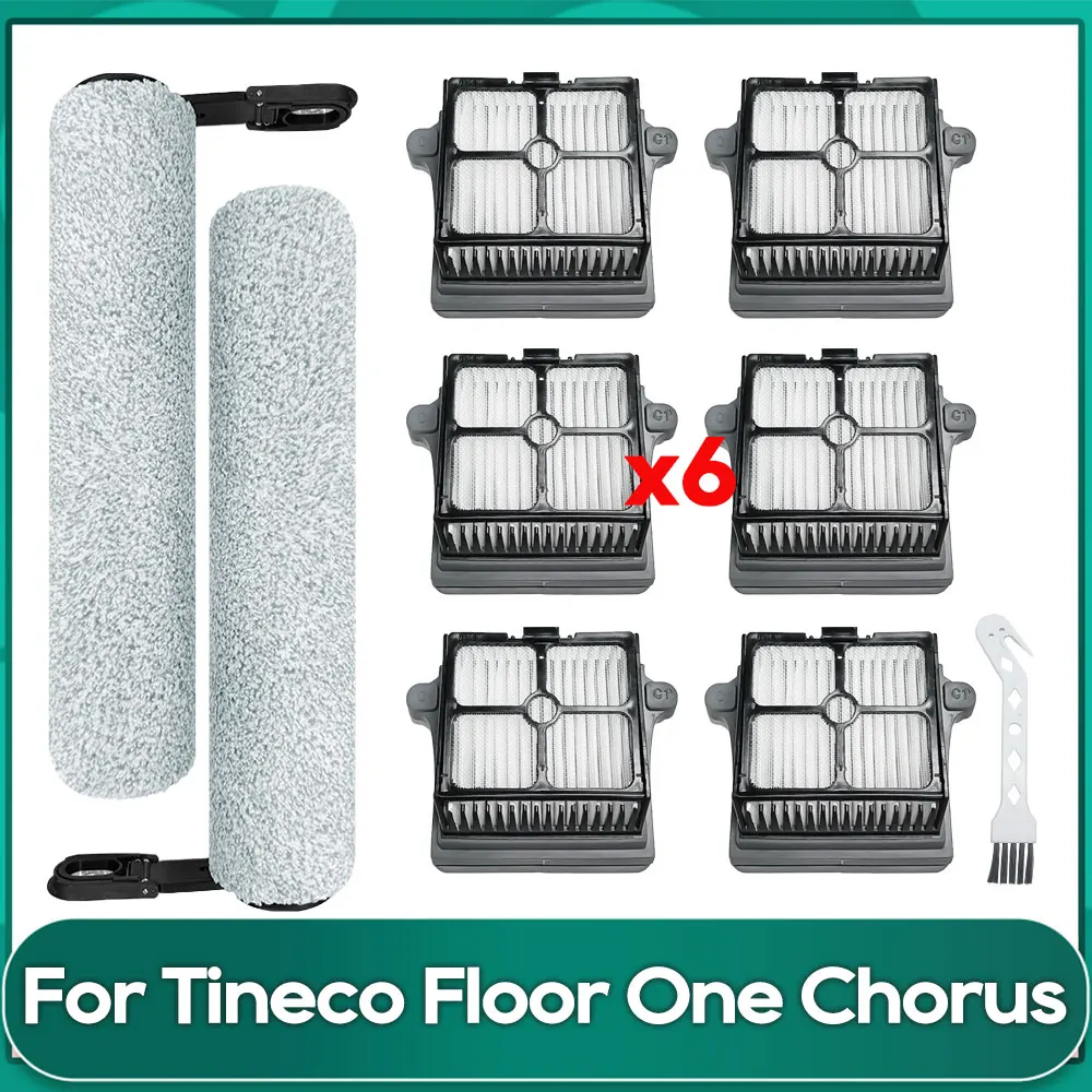 Kompatibel für tineco floor one chorus staubsauger weiche bürsten rolle hepa filter ersatz ersatzteil zubehör