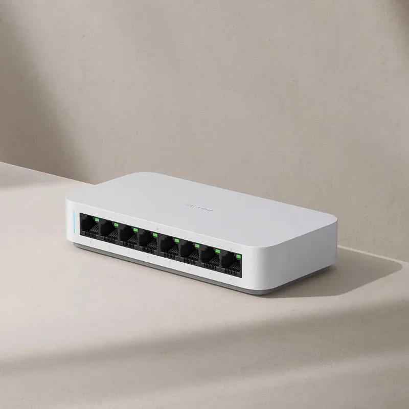 Xiaomi Mi 8 Ports RJ45 Gigabit Ethernet Switch 1000Mbps Mini Network Switches VLAN Ethernet Splitter Lan Mijia Router Hub Switch