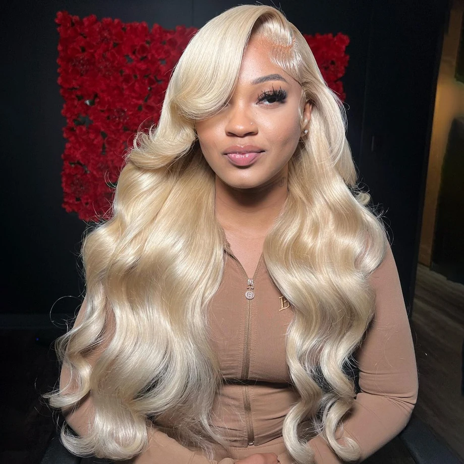 613 Blonde Wig Body Wave Hd Lace Wig 13x6 Human Hair Lace Frontal Wig Brazilian Glueless Wigs Blonde Lace Front Wig Human Hair