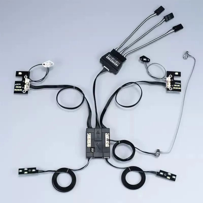 ชุดไฟหน้า LED จำลอง สำหรับรถบรรทุก Tamiya RC 1/14 รถพ่วง รถดัมพ์ MAN TGS อุปกรณ์เสริม DIY อัพเกรดรถ