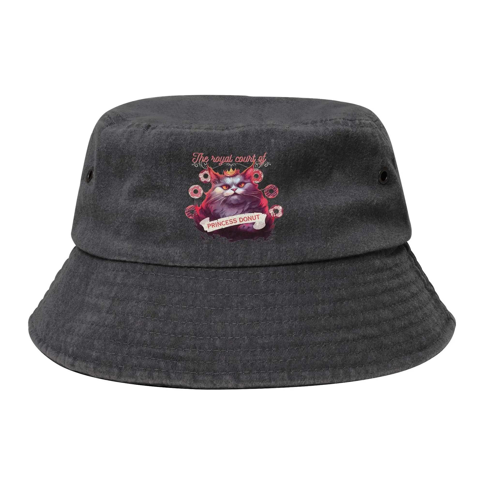Teen Distressed Washed Bucket Hat Princess Donut  Dungeon Crawler Carl  Spring Headwear Foldable Camping Fishing Cap  Ispoti Cap
