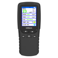 Portable Multi Gas Detector Air Quality  for Formaldehyde Tester Meter PM2.5/PM10/HCHO/TVOC Sensor Rechargeable Battery