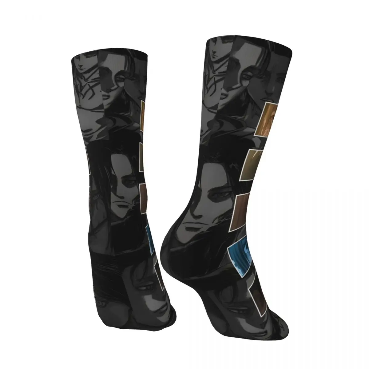 Anime Attack On Titan Socken Herbst japanische Comic-Strümpfe Kawaii Herren atmungsaktive Socken Grafik Laufen Sport rutschfeste Socken