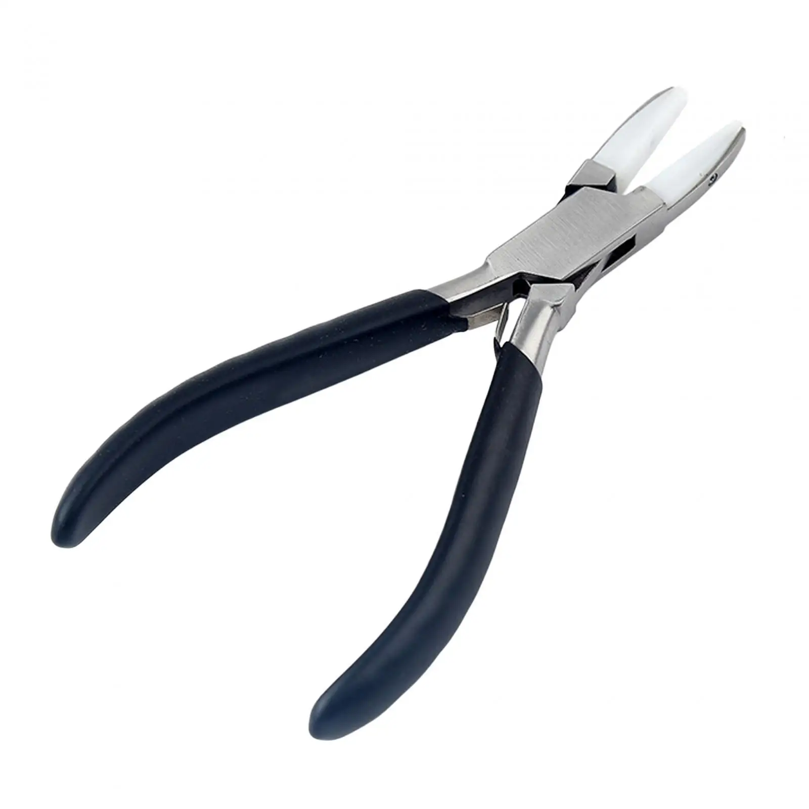 Double Nylon Flat Nose Pliers Anti Slip Handles Anti Rust Jewelry Plier Nose Plier for Jewelry Repair Wire Wrapping Beading Ring