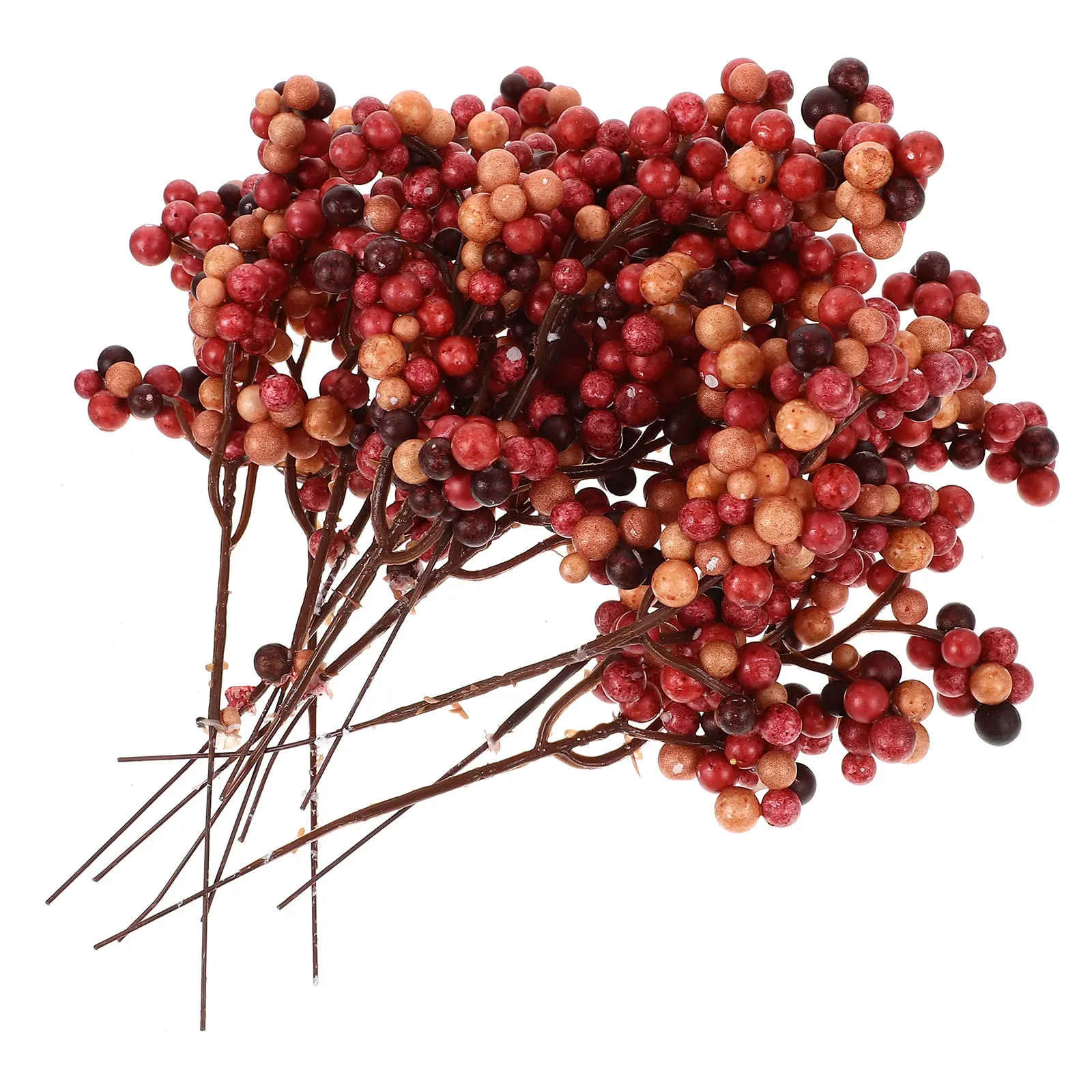 

12Pcs Simulation Berry Stems Christmas Berry Decorations for Wreaths Centerpieces Floral Arrangements Holiday Party Decor DIY