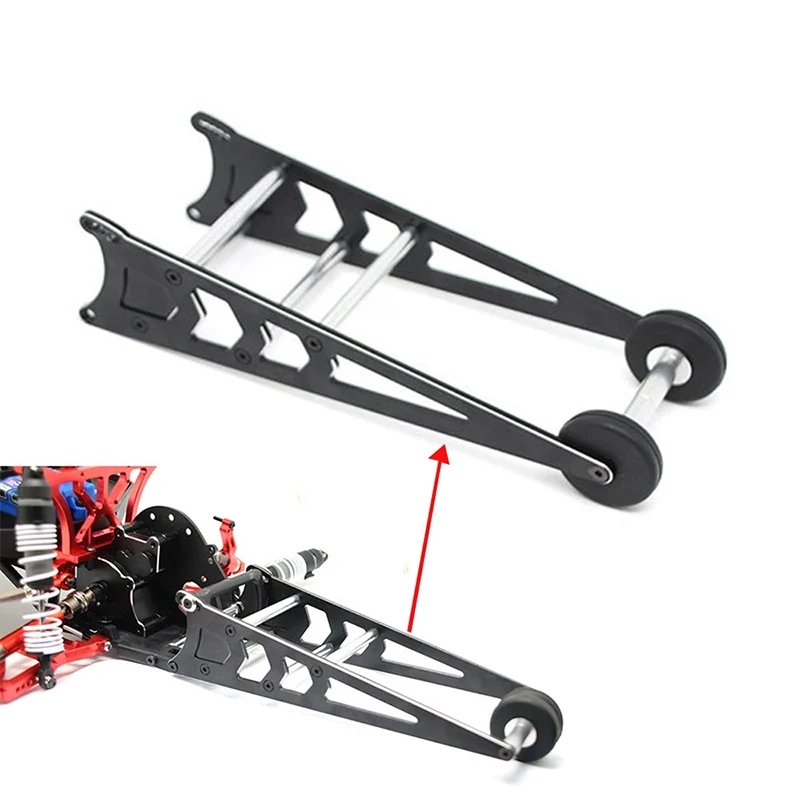 Aluminum Alloy Tail Wheel Head-up Wheelie Bar for 1/10 TRX Slash 2WD RC Car Modification Upgrade Part