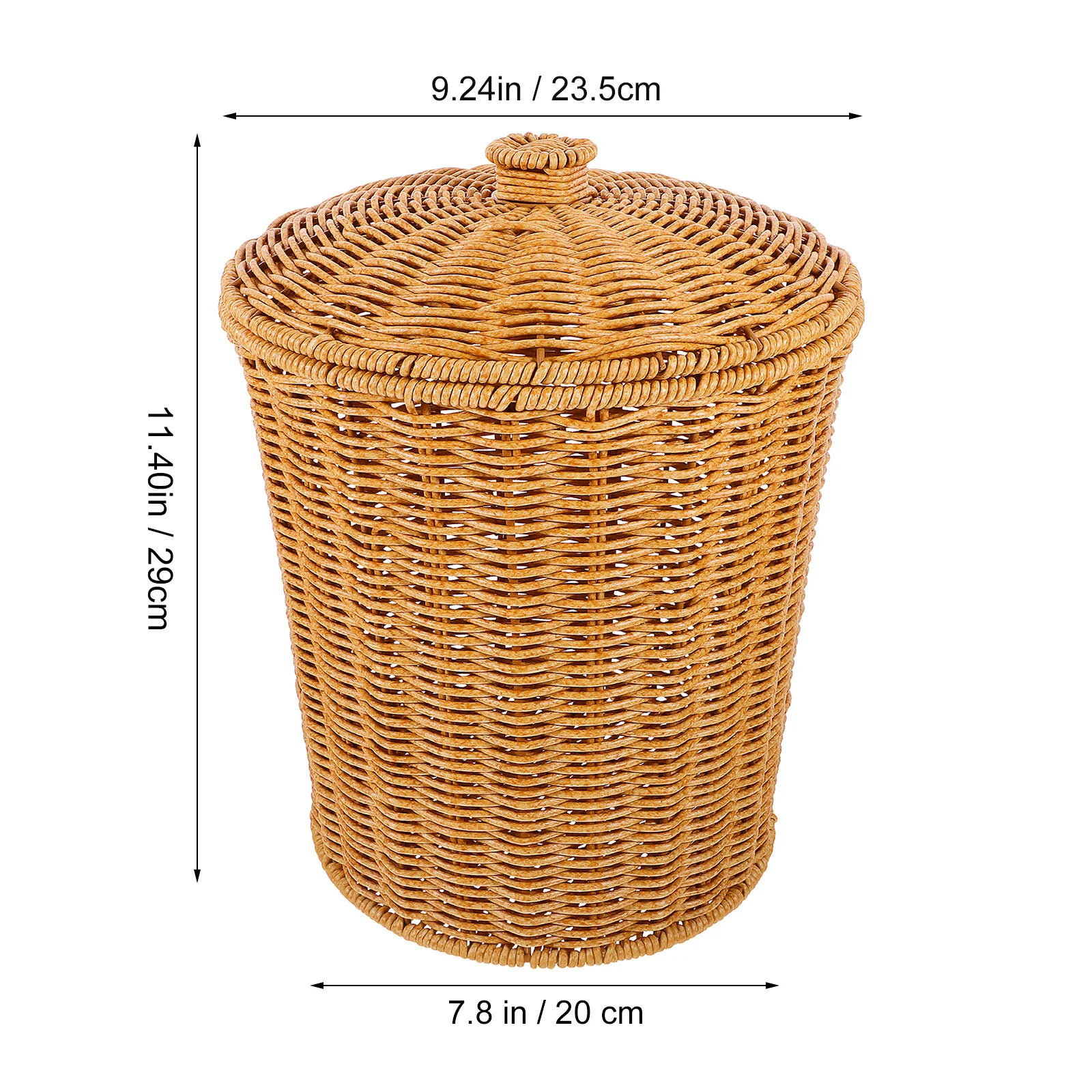 

Folding Laundry With Lid Heavy Duty Plastic Storage Basket For Bedroom Bathroom Multi Use Organizer Woven Basket