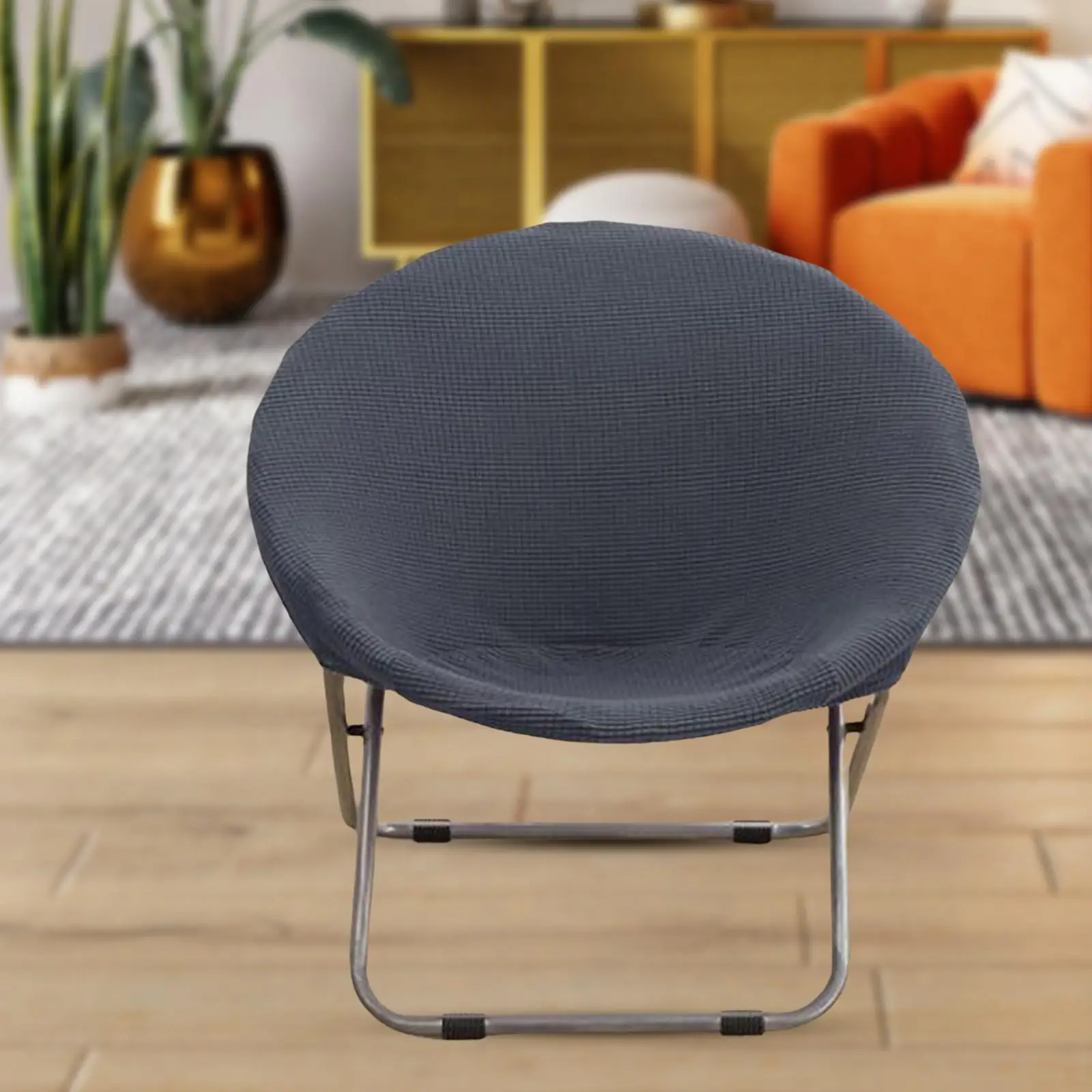 2x Jacquard Saucer Slipcover Stretchable Removable for Adults Washable