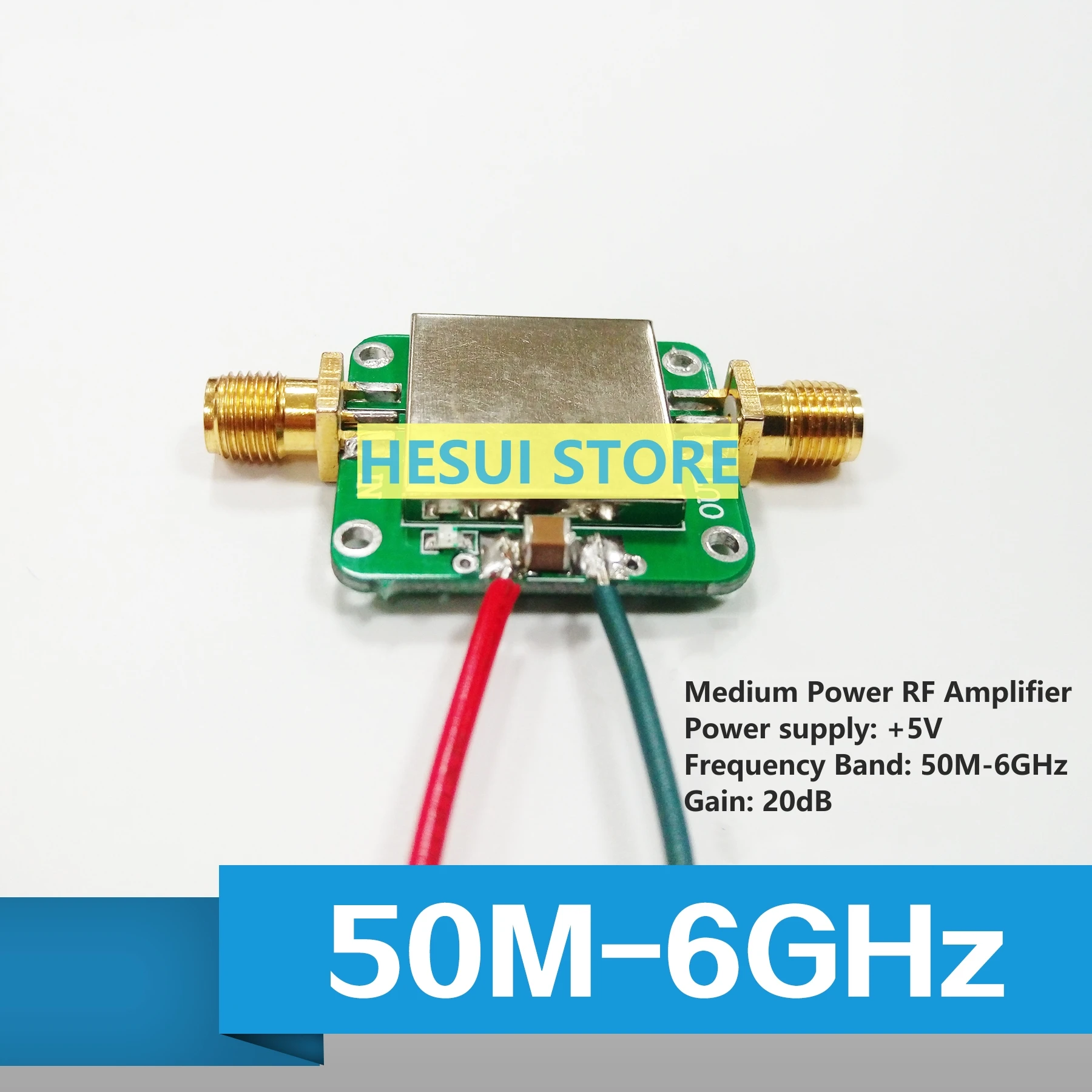 Rf amplifier 50M--6GHz broadband gain amplification 19dB medium power amplifier