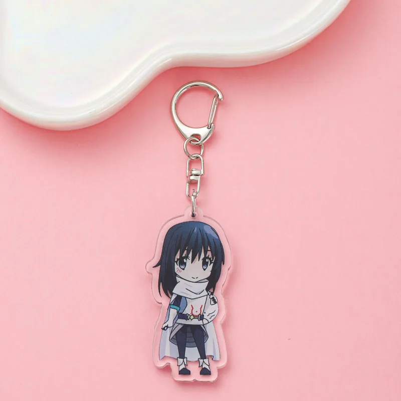 9Pcs Anime That Time I Got Reincarnated as a Slime Acrylic Car Keychain Cute Backpack Pendant Bag Charms Accessories Decoration view 6