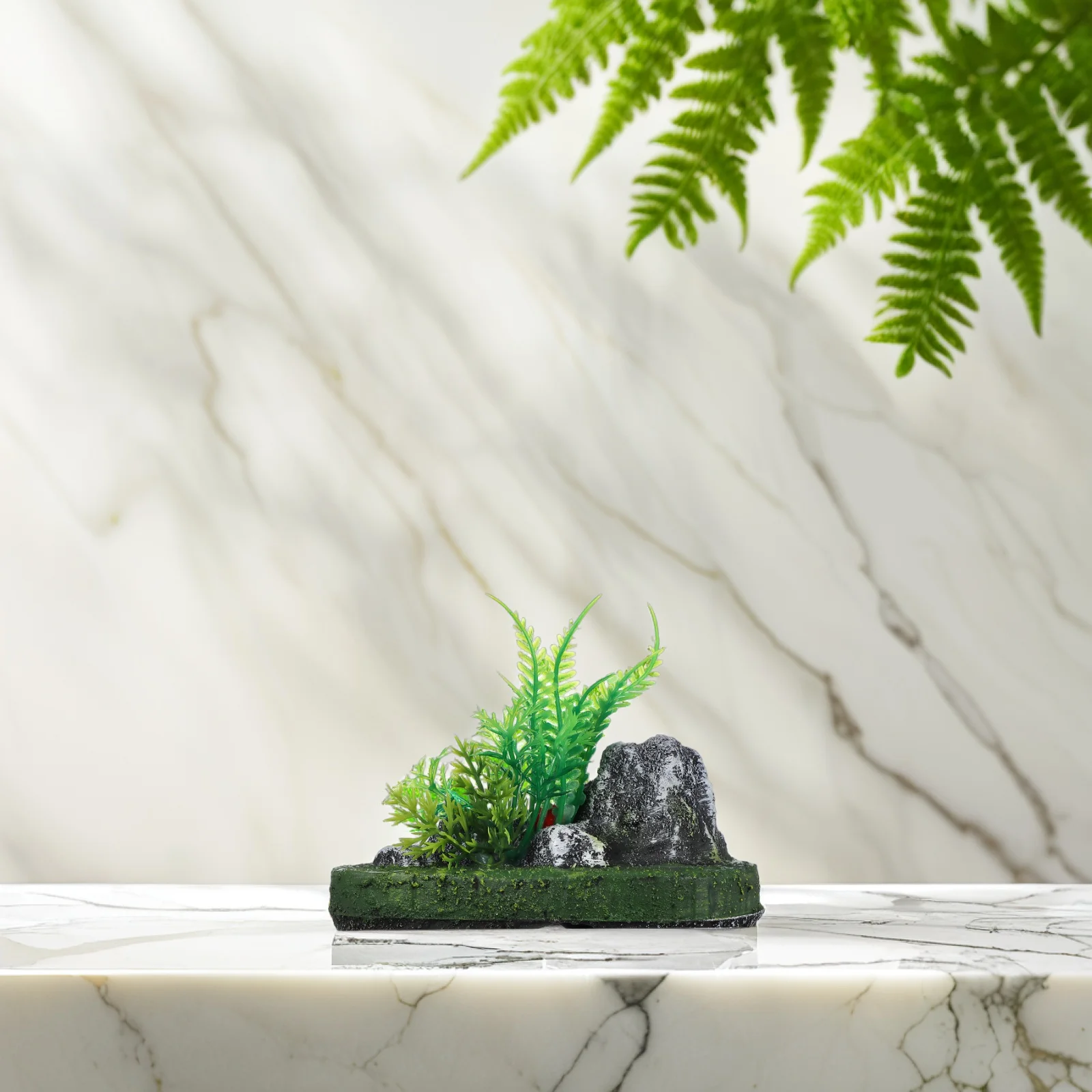 

Floating Stone Aquarium Decoration Realistic Resin Rocks Fish Tank Caves Hides Ornaments Pet Supplies Landscape