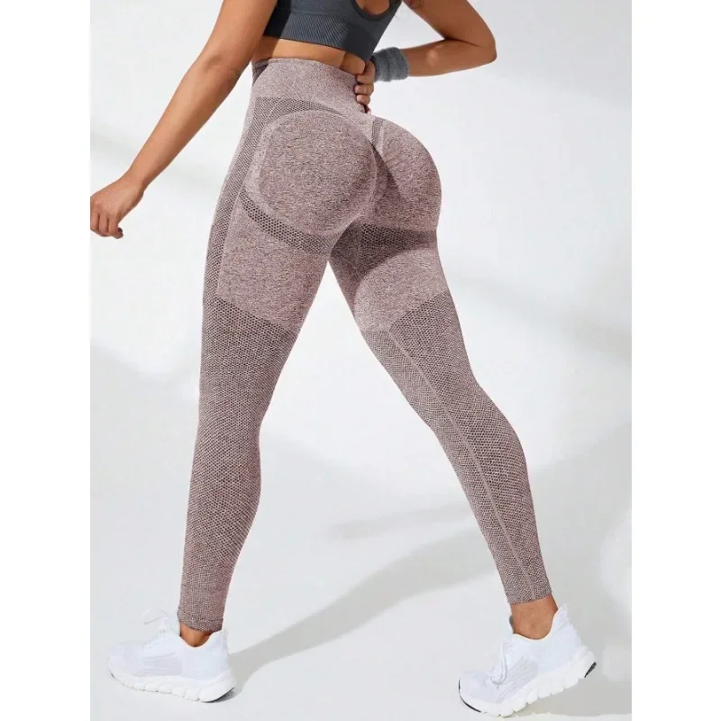 Women Seamless Leggings High Waist Fitness Leggings High Elastic Knitting Fashion Sports Pants Gym Running Yoga Butt Lift Tights