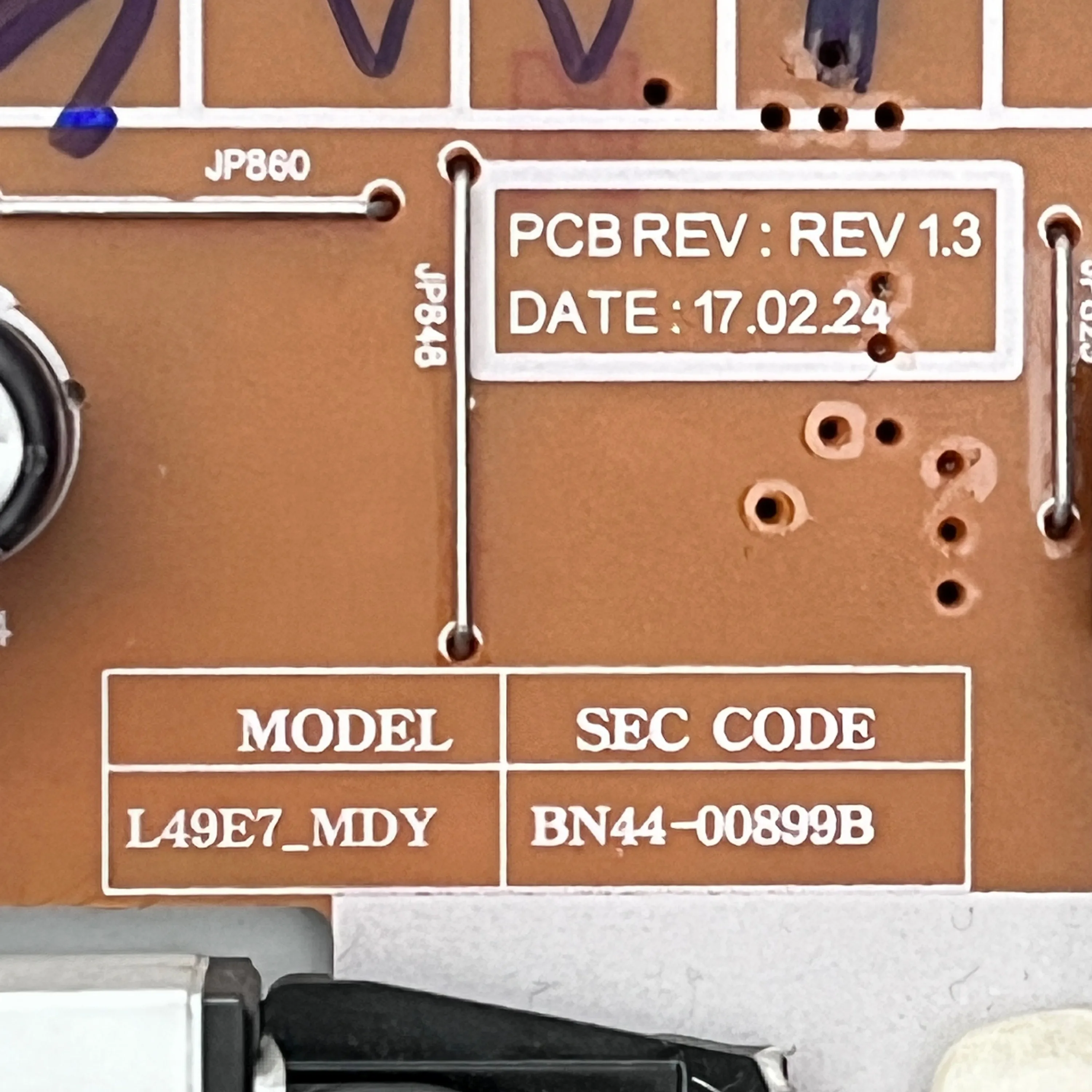 Papan catu daya TV asli asli L49E7_MDY BN44-00899B bekerja normal dan cocok untuk LCD TV Parts bagian TV