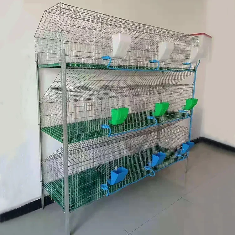 Animal Cage 9/12/18 Cells Commercial Galvanized Rabbit Breeding Cages