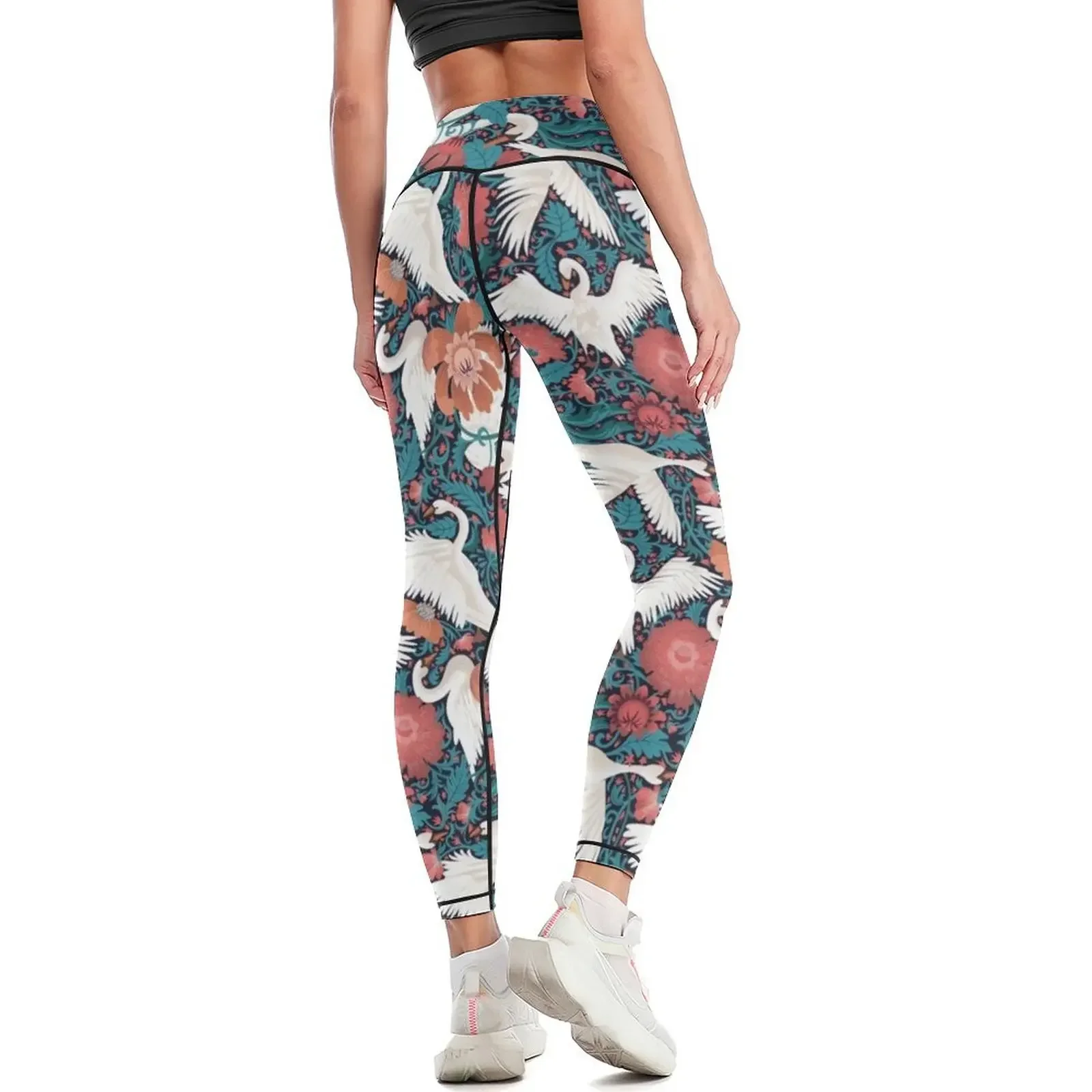 Woodland Swans Leggings legging push up active wear sports for gym Women's fitness Womens Leggings 3