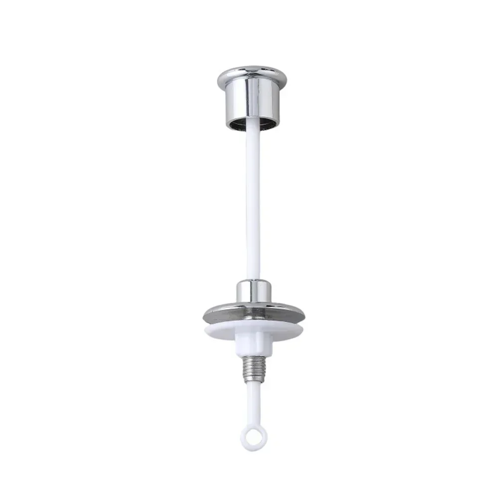 ABS Toilet Tank Lift Button Chrome Plated Flush Handle Water Tank Cover Button Water Saving Bathroom Toilet Button Accessory
