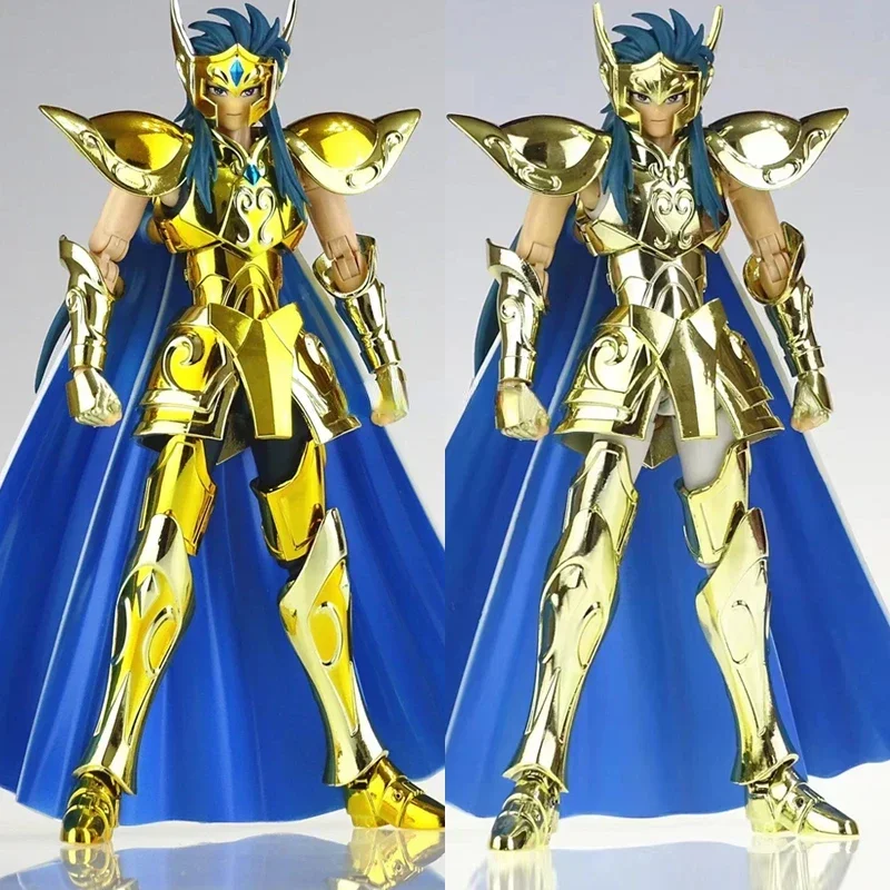 

In Stock CS Model Saint Seiya Myth Cloth EX Aquarius Camus With Hyoga Cygnus Head Gold/24K/OCE Knights of the Zodiac Action