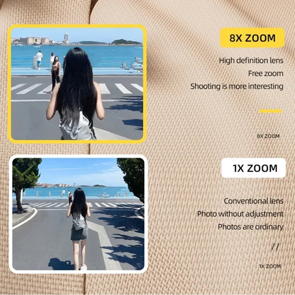 64MP HD 1080P Digital Camera for Student Beginners 2.4\' screen with 16xzoom Front and Rear Dual Camera Camera for Kid Adult Gift
