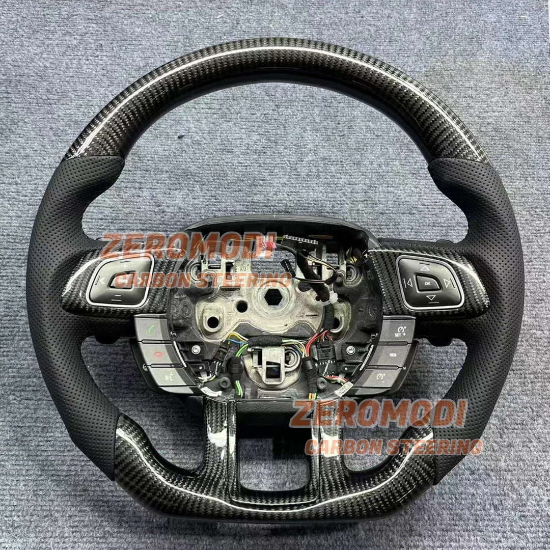 100% Real Carbon Fiber Steering Wheel For Range Rover Evoque With Paddle Shifter Holes Custom Mod Replacement Part
