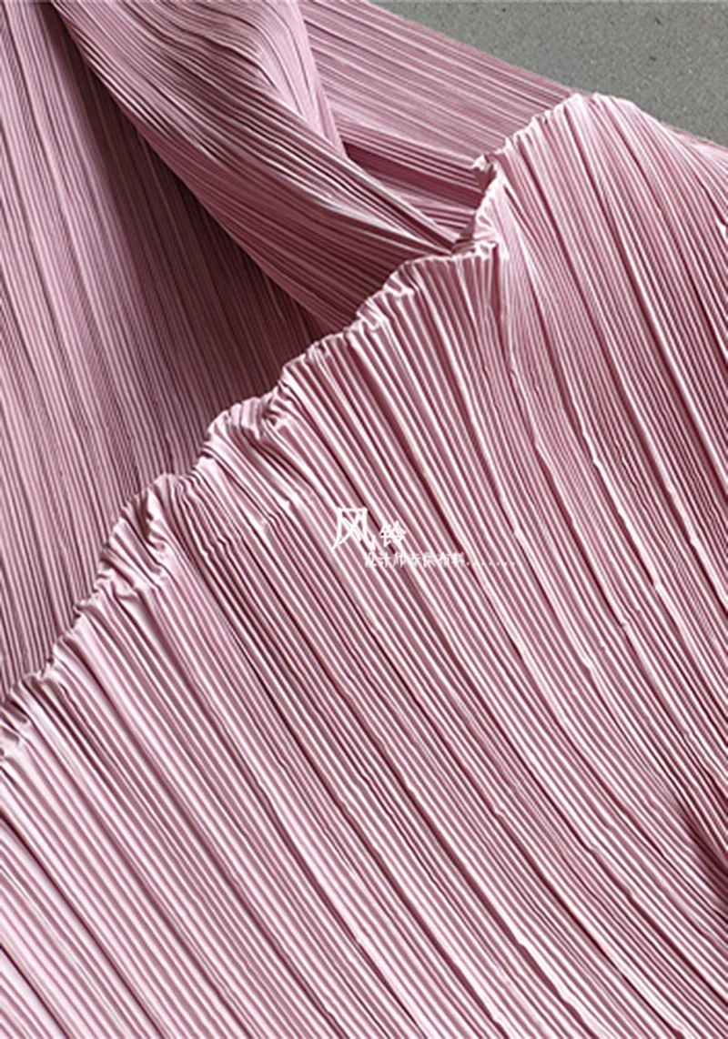 Pleated Fabric Pink Creative Cloth Folds DIY Sewing Art Background Decor Skirts Dress Clothes Clothing Designer Fabric