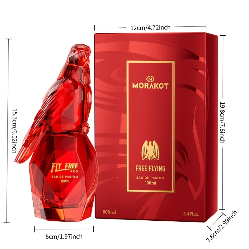 

Classic Red Eau De Parfum Crimson Crystal Avian Sculpted Opulent Vibrant Long Lasting Luxury Fragrance for Evening Perfumes