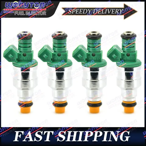 연료 인젝터 4개 세트 0280150825   VW Monza MPFI Santana Gol 흐름 일치 분사 노즐 자동차 엔진 인젝터