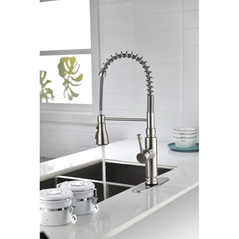 

Pull Down Spray Kitchen Faucet with Touch Control, Modern Design for Easy Use, Ideal for Home and Commercial Kitchens.