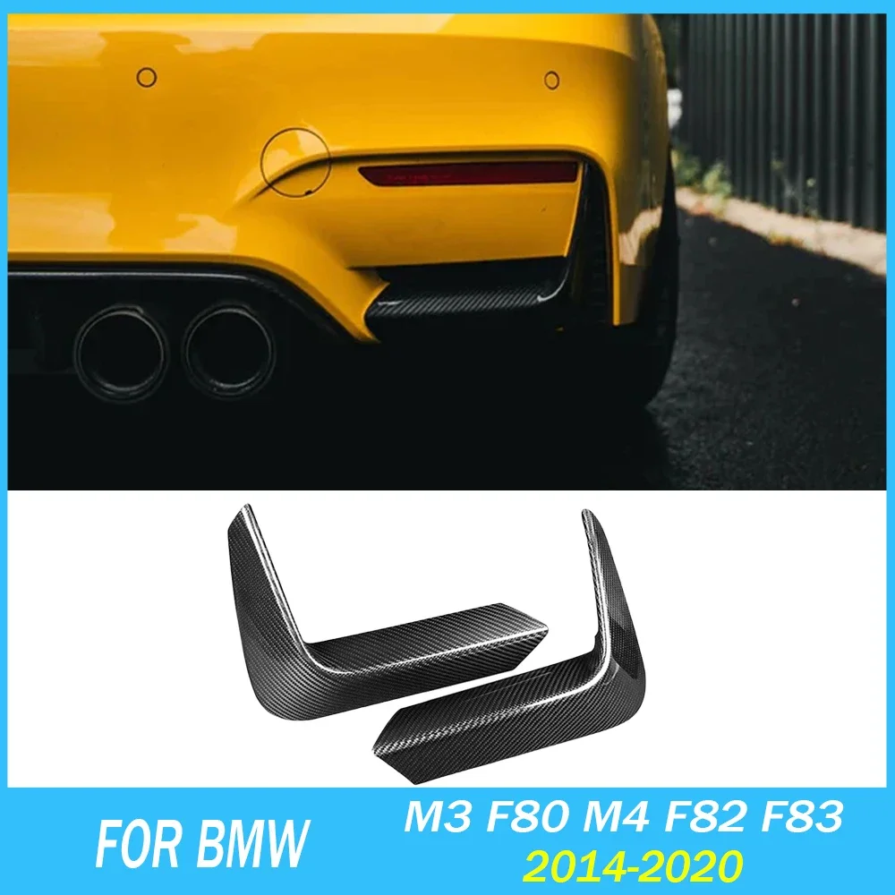 

Car Rear Bumper Collision Protection Lip Spoiler For BMW M3 F80 M4 F82 F83 2014-2020 Glossy Black Or Carbon Fiber Look Body Kit