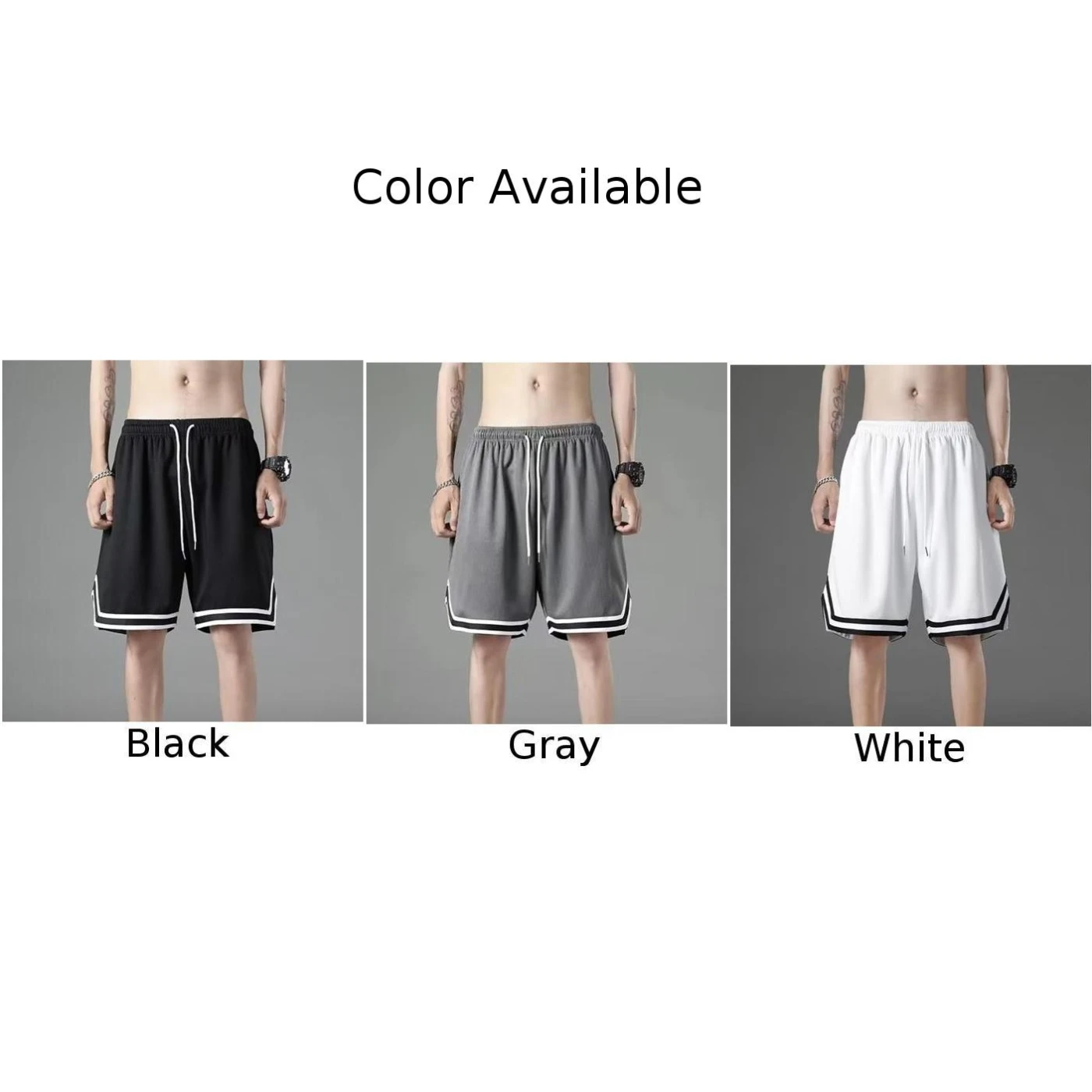 Summer Popular Short Pants Men Basketball Gym Shorts Casual Workout Loose Shorts Male Comfortable Drawstring Running Beachwear