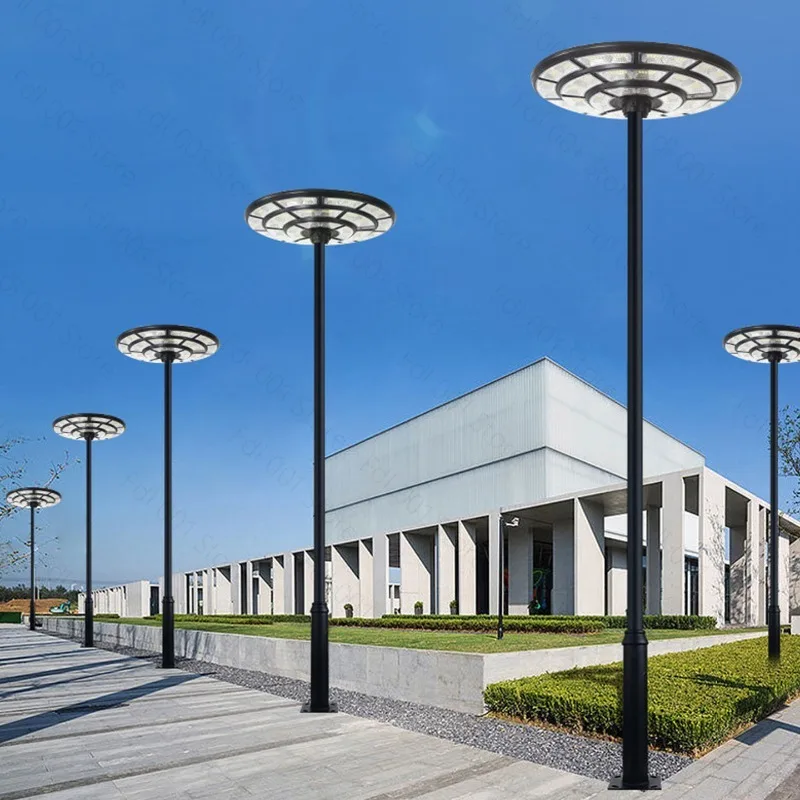 Solar Street Light Integrated Outdoor Park Garden Community Household Road Lighting Round  Flying Saucer