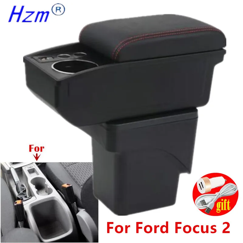 Für Ford Focus 2 Armlehne Box Für Ford Focus mk2 Auto Armlehne Gewidmet Innen Retrofit teile Lagerung Box Auto Zubehör