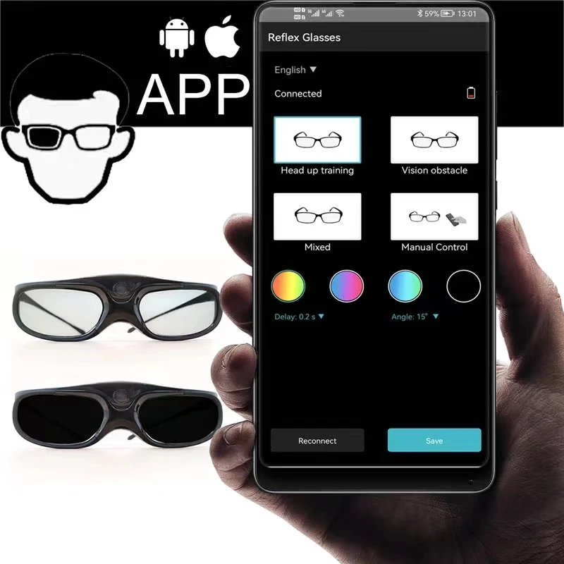 

Refractive Training Glasses For Basketball, Hockey, Soccer, Rugby, And Badminton Ball Training Enhance Your Game - GS01 Glasses