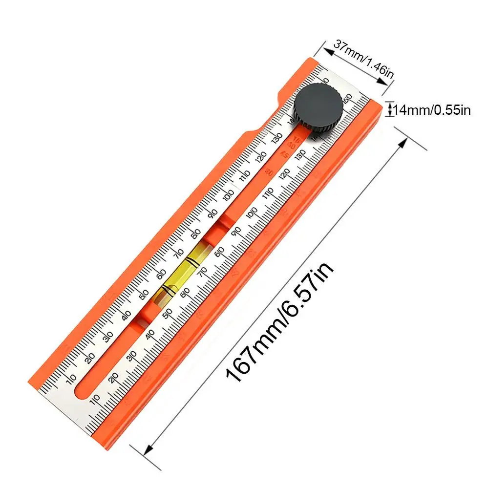 Multifunctional angle ruler marking ruler portable 90 degree special positioning ruler high precision measuring ruler