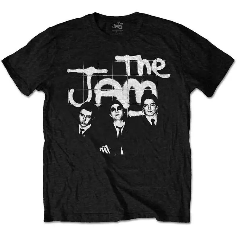تي شيرت The Jam B W Group Shot أسود جديد