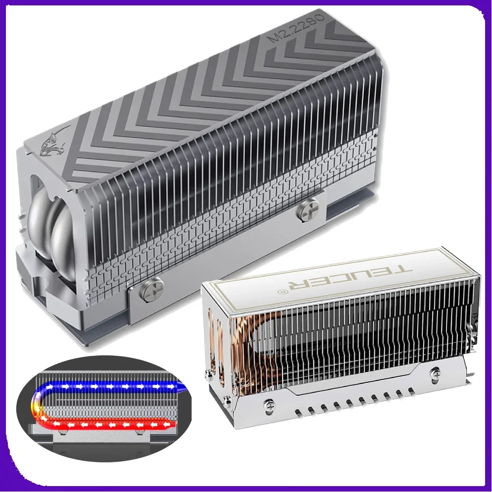 

Внутренний твердотельный накопитель M.2 2280, радиатор 2xAGHP, тепловая труба M.2 SSD, прокладка охладителя, сварка с термосиликоновой подушкой