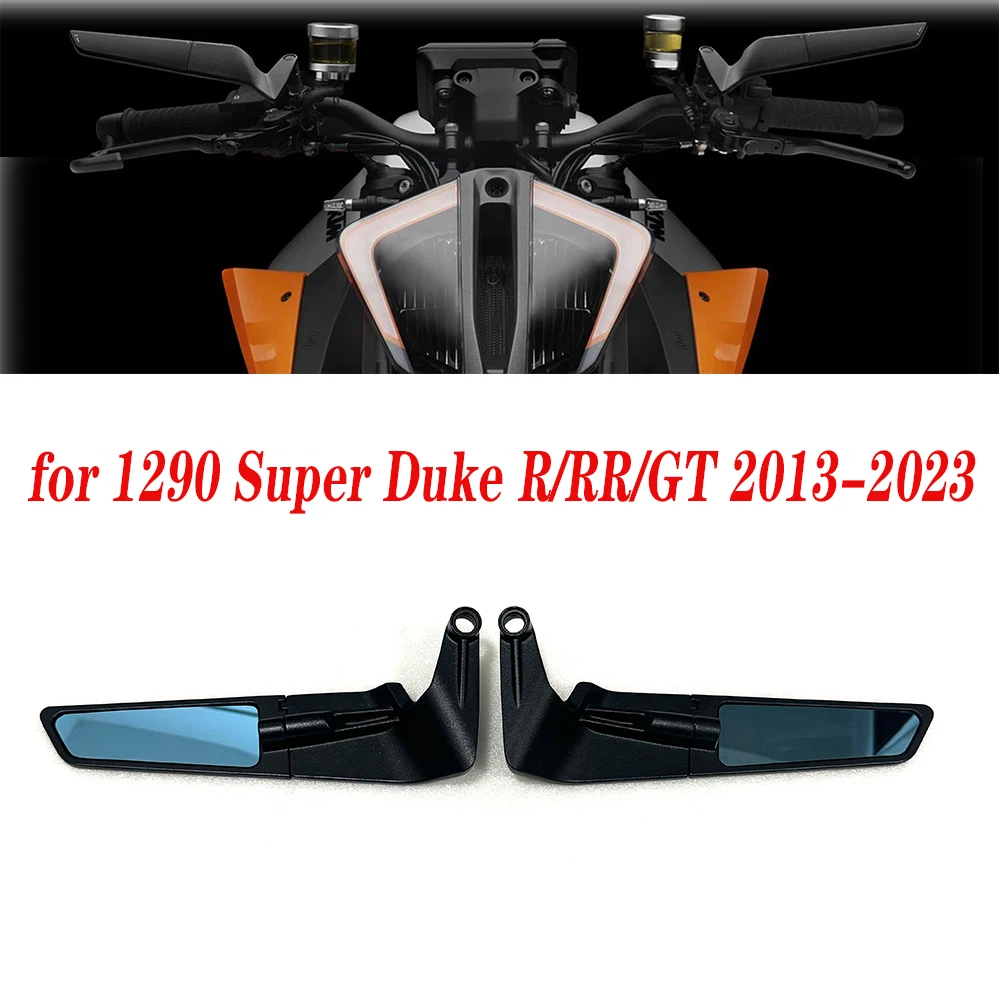 

For 1290 Super Duke R/RR/GT 2013-2023 Motorcycle Mirror Modified Wind Wing Adjustable Rotating Rearview Mirror Moto