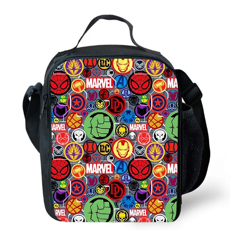 

Marvel Lunch bags for Child,Marvel Cartoon School Picnic Bags for Girls Boys,Kids Insulation Cooler Bags for Aged 4-10 years