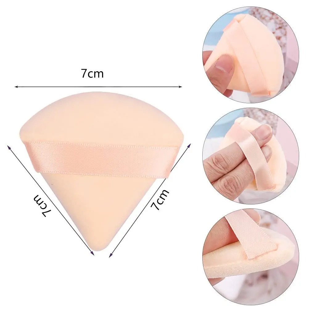 10 pièces bouffée Triangle maquillage beauté éponge bouffée Triangle pour poudre maquillage mélangeur doigt bouffée maquillage accessoires cosmétiques PF03