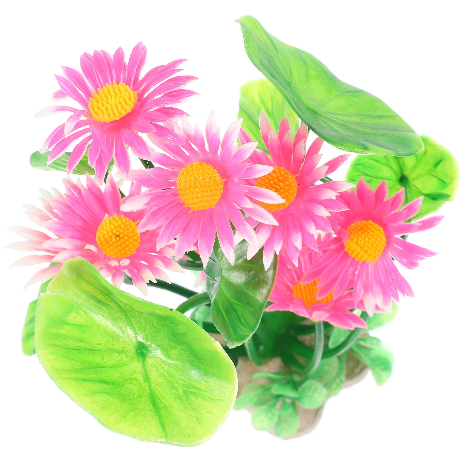 

Artificial Lotus Decoration Simulation Plants For Freshwater Fish Tank Supplies Realistic Aquarium Flower Fake Plant Compact