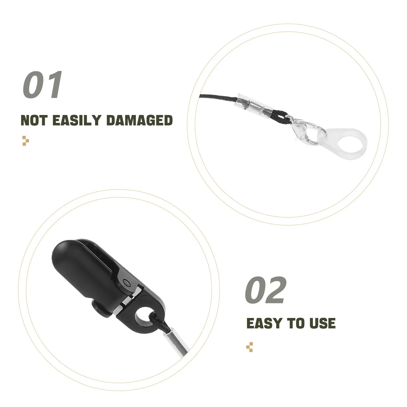 2Sets Hearing Aids Protection Cord Anti-Loss Hearing Amplifier Holder Rope with Clip Secure Retention Rope for Seniors - view 5
