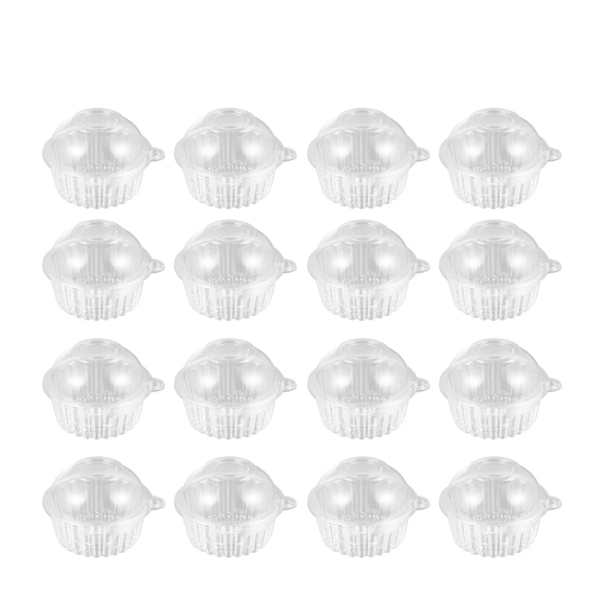 

1Set Owl Shape Cake Boxes Plastic Medium Size Domed Lid Locking Design Cupcakes Sushi Party Disposable Transparent