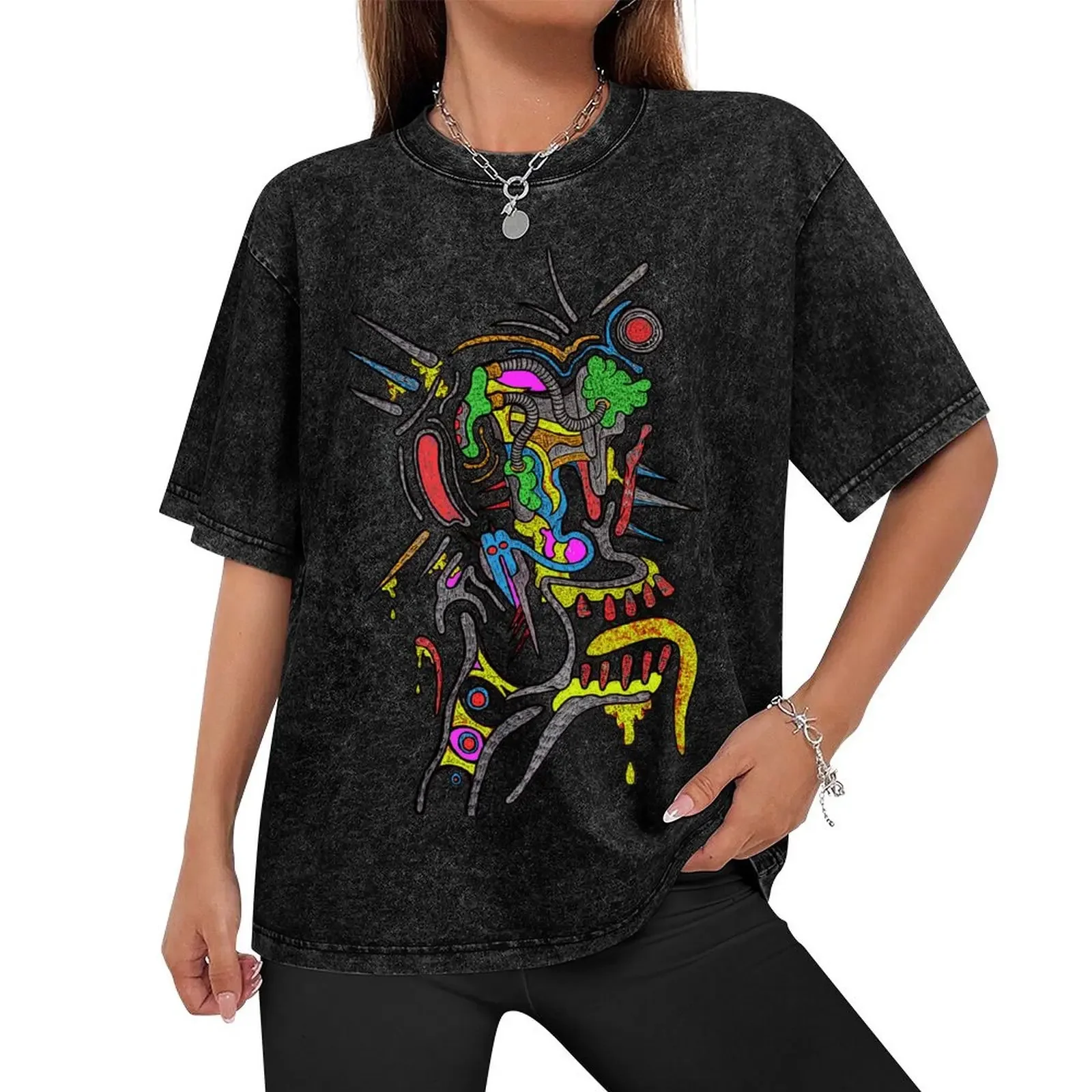 Trippy Android (Check IG for real name) T-Shirt new edition graphics shirts graphic tee hippie clothes Men's t shirts