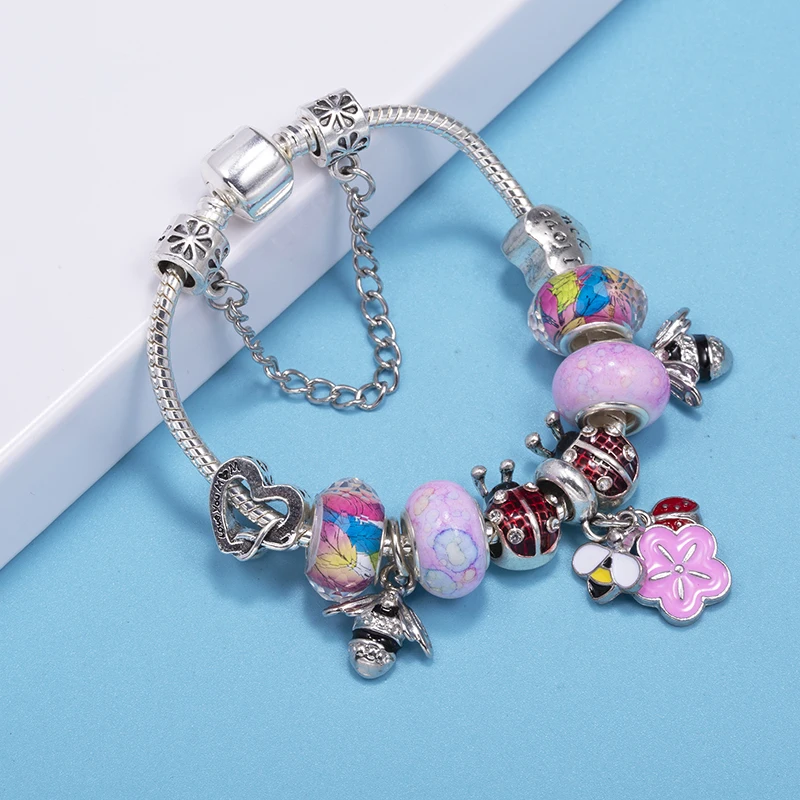 Special Offer Brand Charm Bracelets Fits DIY Bees Bracelets Bangles For Women Kids Bijoux Pulseras Jewelry Gift Dropshipping