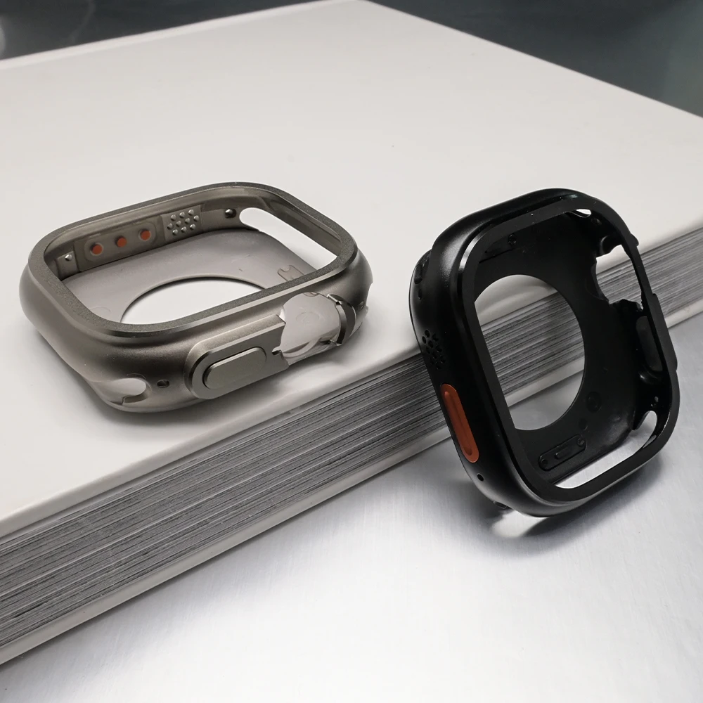 Capa de liga de alumínio para apple watch ultra 3 49mm série 11 10 46mm capa protetora de metal para iwatch 9 8 7 6 5 4 se3 44mm 45mm