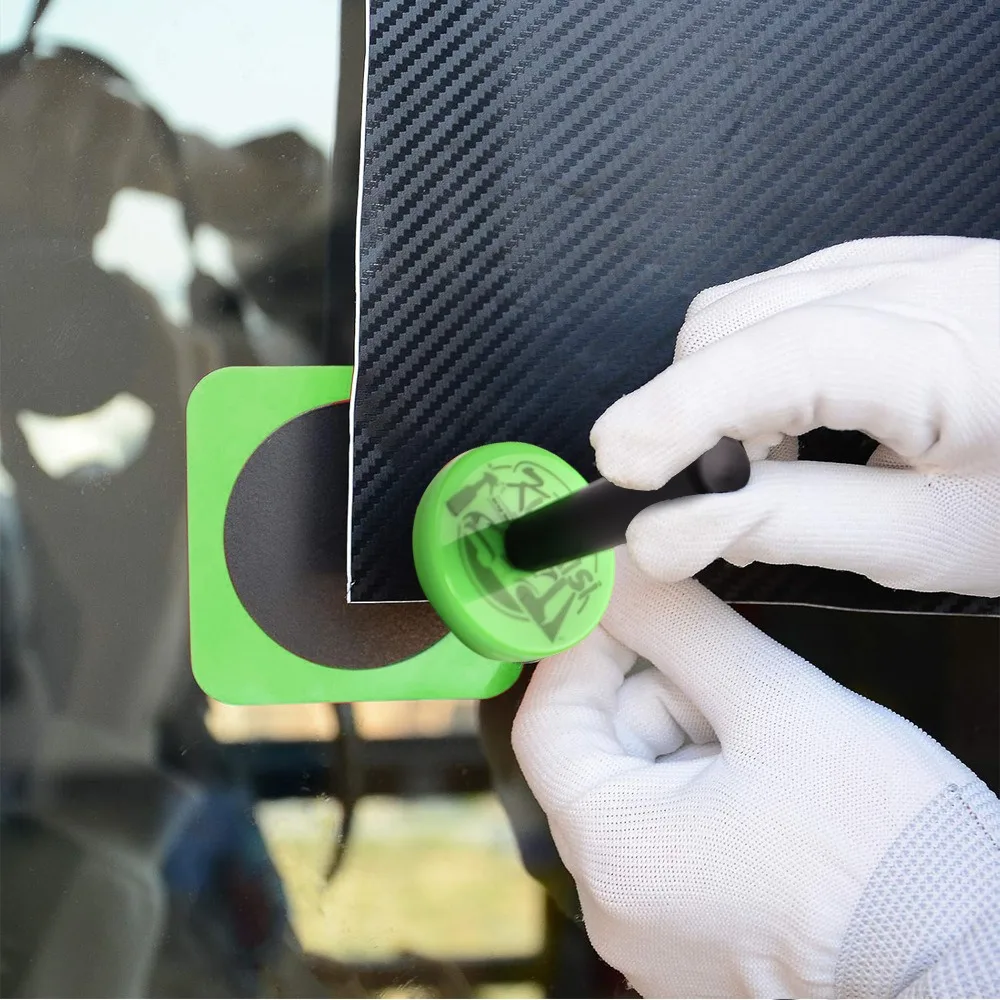 ALIWRAP 2pcs Vinyl Car Wrap Film Metal Silicone Absorptive Patch Sheet For Glass Window Tint Film Fixing Magnet Holder Aid Tool