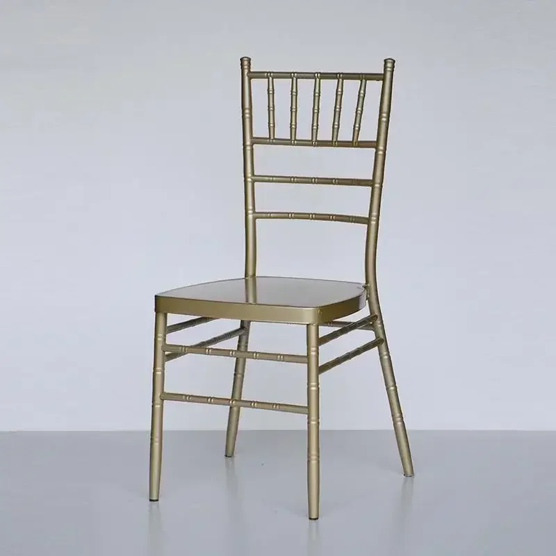 Wholesale champagne color modern minimalist chairs for banquet parties wedding activities, etc.