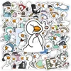 Funny Cartoon Duck Waterproof Stickers DIY Phone & Laptop