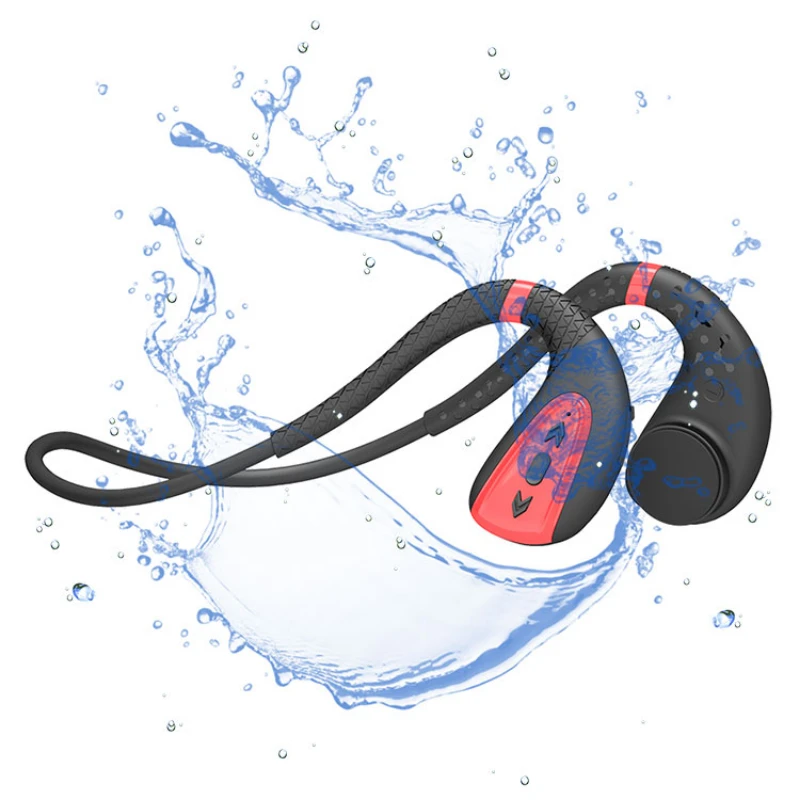 

Open-ear Experience for Safety bluetooth long battery life ipx8 bone conduction earphones swimming