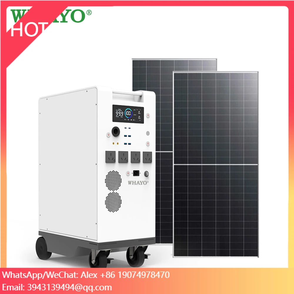 Whayo Outdoor Portable Power Station 5kWh 51.2V All-in-one Battery Ess Home Solar Station 5KW AC Output Power